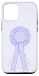 Coque pour iPhone 13 Pro Ruban violet clair avec coquette lilas