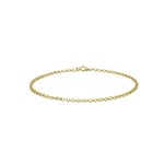 Carissima Gold - Maille Jaseron Bracelet Cordon Femme - 9 cts (375/1000) Or Jaune