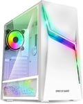 Clone 4-Boitier Pc Gamer Rgb Avec Paroi Transparente En Verre Trempé-Créez Votre Pc Gaming-Tour Moyen Compatible Atx/Matx/Itx-2 Ventilateurs 120Mm Adressable Inclus