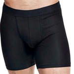 Bread and Boxers Brief Boxer Long Leg Kalsonger 3P Svart ekologisk bomull X-Small Herr