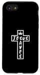 Coque pour iPhone SE (2020) / 7 / 8 Jésus sauve la croix religieuse minimaliste