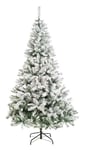 Habitat 7ft Snow Covered Christmas Tree - Green