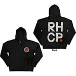 Red Hot Chili Peppers Unisex Zipped Hoodie: Red Asterisk (Back Print) (XX-Large)