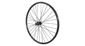 Roue vtc 700x35 disc arriere m820 alu noir moyeu pour shimano acera m3050 centerlock pour cassette shimano sram 10 9v  rayon inox blocage