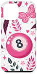 iPhone 12 Pro Max Retro Pink Lucky Disco 8 Ball For Women Case