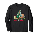 Jurassic World Rex The Halls Christmas Tree Long Sleeve T-Shirt