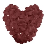 Cozlly Pack of 1200 Rose Petals, Wedding, Rose Petals, Artificial Flowers, Silk Flowers, Rose Petals, Flowers for Wedding, Birthday, Valentine's Day, Confession, Romantic Decoration (Dark Red)