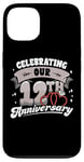 iPhone 13 12th Wedding Anniversary Celebrating 12 Years Matching Gift Case