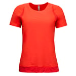 Under Armour Womens Vanish T-Shirt Base Layer Fitted Top Orange 1324142 877 - Size X-Small