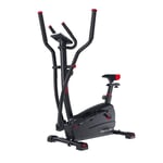 Machine elliptique avec siège, entraîneur elliptique Portable pour l'exercice aérobie, équipement de Fitness Cardio avec Moniteur LCD et résistance magnétique réglable