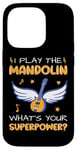 Coque pour iPhone 14 Pro Mandoline Superpower Mandoline Player Musicien