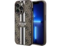 Guess Guhmp14xp4rpsw Iphone 14 Pro Max 6.7" Brown/Brown Hardcase 4G Printed Stripes Magsafe