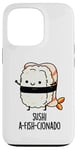 Coque pour iPhone 13 Pro Jeu de mots amusant Sushi A-Fish-Cionado