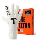 T1TAN Classic 1.0 White-Out - Gants de Gardien de But - sans Protection des Doigts - Gants de Football pour Gardiens de But - Taille 6