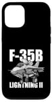 Coque pour iPhone 12/12 Pro F-35B Dessin animé amusant avions de chasse militaire