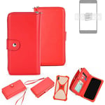 Wallet Mobile phone cover Samsung Galaxy S22 Ultra Phone protective Case red