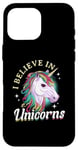 iPhone 16 Pro Max Unicorn rainbow - I believe in unicorns Case