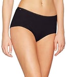 Sloggi Women's sloggi 24/7 Cotton Midi Boxer Briefs, Black (BLACK), 38