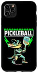 Coque pour iPhone 11 Pro Max Un crocodile jouant au pickleball - Ambiances amusantes