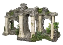 Nobby - Décoration pour aquarium - Avec plantes - Porte d'Hadrien - 27,5 x 13,5 x 15,5 cm