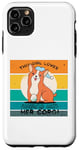 Coque pour iPhone 11 Pro Max Corgi dessin animé bonnet de nuit langue confortable ludique