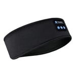 Trådlöst Bluetooth Pannband Sleeping Eye Mask Hörlurar Headset Musik Sport Black