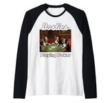 Dogs Playing Poker Bosties Bostie Boston Terrier Terriers Raglan Baseball Tee