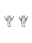 Philips LED-lyspære Classic 3.5W/827 (35W) 36° 2-pack GU10