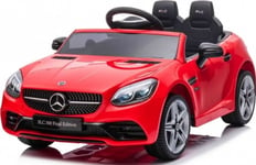 Mercedes Benz Slc300 Batteribil För Barn Röd + Ljud Mp3-Lampor + Fjärrkontroll + Långsam Start