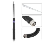 VHF SMA-F Spring Telescopic Antenna High Gain for Baofeng Two Way Radio