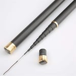 LITOSM Fishing Poles Super Light Hard Carbon Fiber Hand Fishing Pole Telescopic Fishing Rod 2.7M 3.6M 3.9M 5M 5.4M 6.3M 7.2M 8M 9M 10M Stream Rod Fishing Rod (Color : Black, Size : 6.3m)