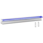 Uniprodo Vattenfall till pool - 90 cm LED-belysning Blå / vit Öppet vattenutlopp