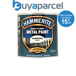 Hammerite 5084839 Direct to Rust Hammered Finish Metal Paint White 2.5 Litre HMM