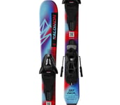 QST XS JR alpinskidor Barn Pastel Neon Blue 3/Poppy Red/Black 90