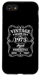 Coque pour iPhone SE (2020) / 7 / 8 T-shirt d'anniversaire Vintage Made in 1975 Original Parts