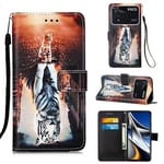 Xiaomi Poco X4 Pro 5G Designer PU Case Cat&amp;Tiger