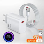 Câble UE Chargeur 1M-Chargeur rapide d'origine pour Xiaomi Mi 13 12 12 T 11 Pro Ultra Lite Redmi Note 12 Tur