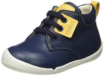 Kickers Chaussures Enfant et bébé WAZZAP Oxford-Schuh, Marine Jaune, 18 EU