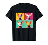 Funny Cat Head Pop Art Colorful Cat Face Portrait Cats Comic T-Shirt