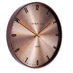 Thomas Kent Amber Metallic Tone Jewel Design Wall Clock - 21" London