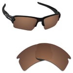 Hawkry Polarized Replacement Lenses for-Oakley Flak 2.0 XL Sunglass Bronze Brown