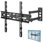 Dohiis TV Brackets Wall Mount Tilt and Swivel, TV Wall Bracket for 26-55 Inch LED LCD OLED Max Up to 85kg Max VESA 400x400mm for LG/ SONY/ Samsung/ XiaoMi