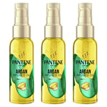 3 x Pantene Pro-V Argan Infused Oil 100ml Shiny Dry Damaged Frizzy Hair Repair