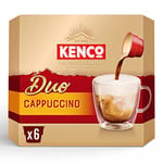 Kenco Duo Cappuccino Instant Coffee 6x18.3g (Pack of 4, Total 24 Drinks, 439.2g)