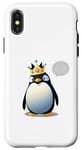 Coque pour iPhone X/XS Costume incroyable de pingouin pour les fans de l'Arctique