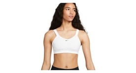 Brassiere femme nike dri fit alpha bra blanc