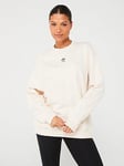 adidas Originals Womens Essentials Sweatshirt - White, White, Size Xl, Women