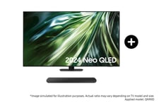 Samsung 55" QN90D Neo QLED 4K Smart TV (2024) and S50B S-Series Lifestyle Soundbar Phantom Black