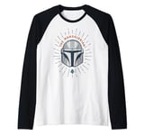 Star Wars The Mandalorian Simple Cartoon Helmet Manche Raglan