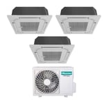 Trial split cassette air conditioner 9+9+9 avec 3amw72u4rfa r-32 wi-fi en option 9000+9000 avec télécommande et panneau inclus - nouveau - Hisense